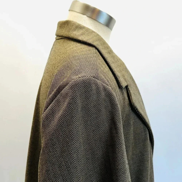 NWT CROFT & BARROW Women Long Sleeve One Button Brown Blazer Jacket Size PXL - Picture 7 of 14